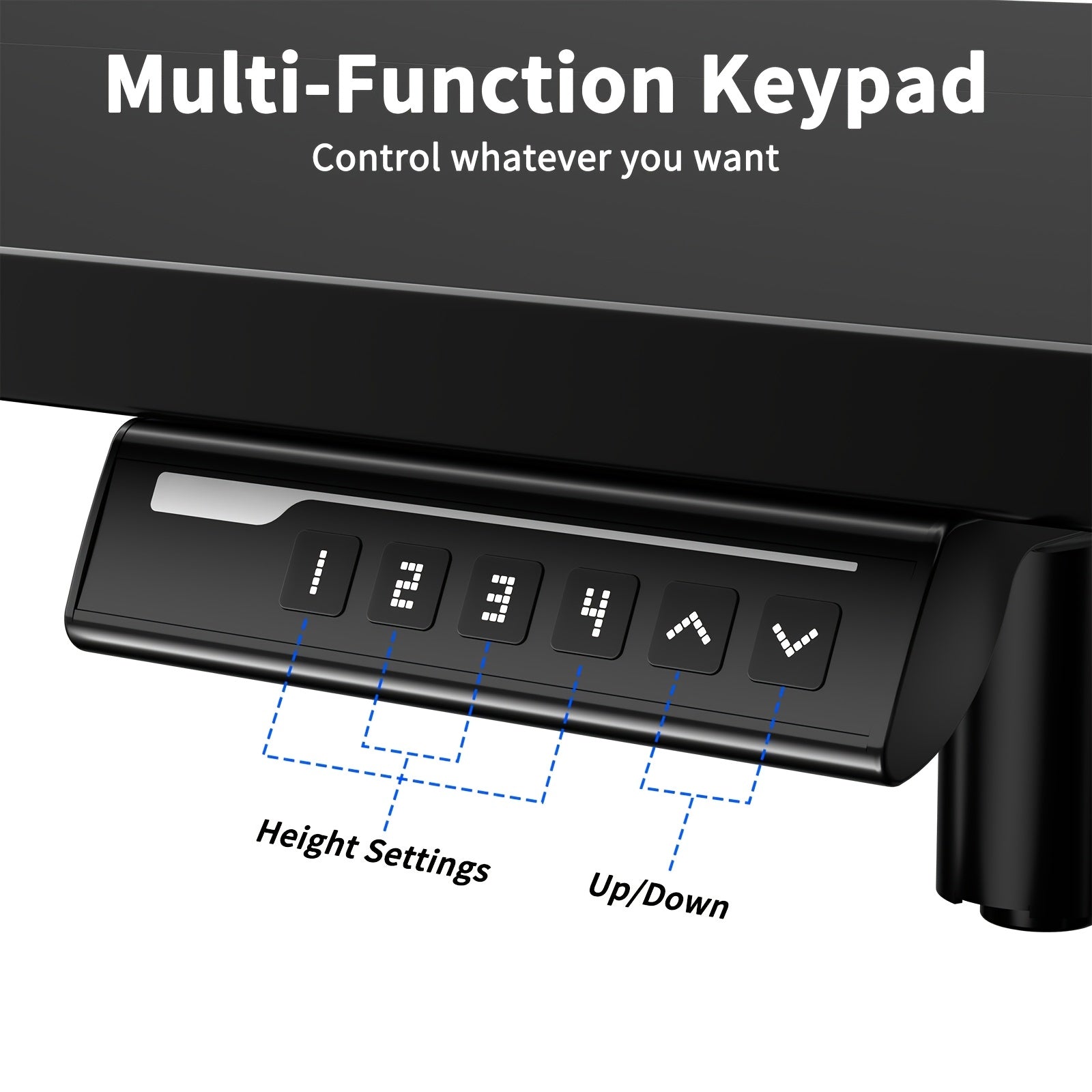 UP TO 40% OFF 63\u002F55\u002F48 Inch Adjustable Height Electric Lift Desk, Ergonomically Designed Office Desk, Gaming Desk, Suitable For Home Offices, Cafes, Restaurants, Electric Standing Table, Easter Gift