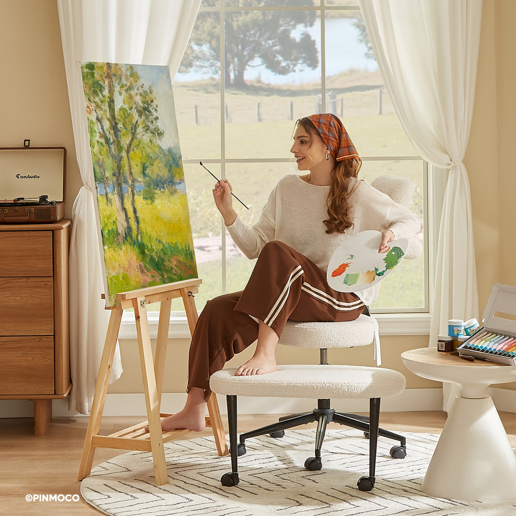 2026 Upgrade Ergonomic Office Chair Pro Max, Extra Wide Cross Legged Desk Chair With Retractable Footrest & Adjustable Height\u002FSeat Depth, Reversible Seat For ADHD\u002FMeditation, All-Day Comfort Computer Chair(Cross-Back Relaxation Technology)