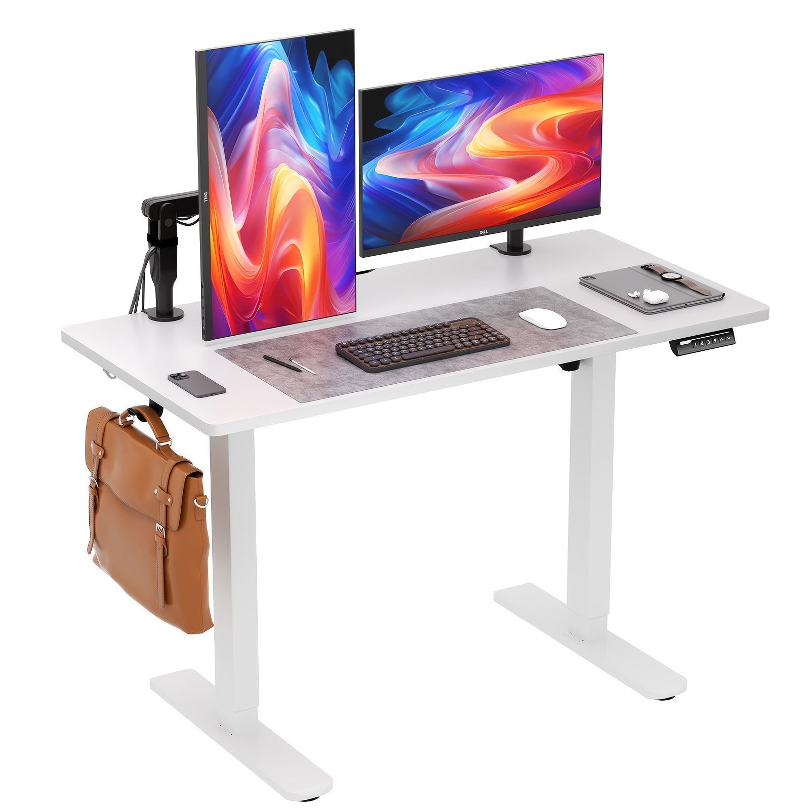 UP TO 40% OFF 63\u002F55\u002F48 Inch Adjustable Height Electric Lift Desk, Ergonomically Designed Office Desk, Gaming Desk, Suitable For Home Offices, Cafes, Restaurants, Electric Standing Table, Easter Gift