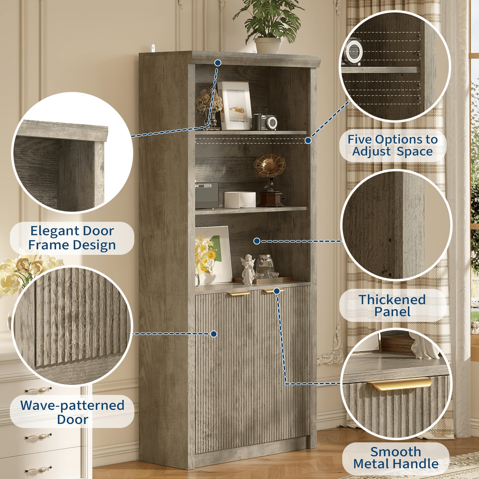 High-Quality Storage Cabinet Grey 31. 5\