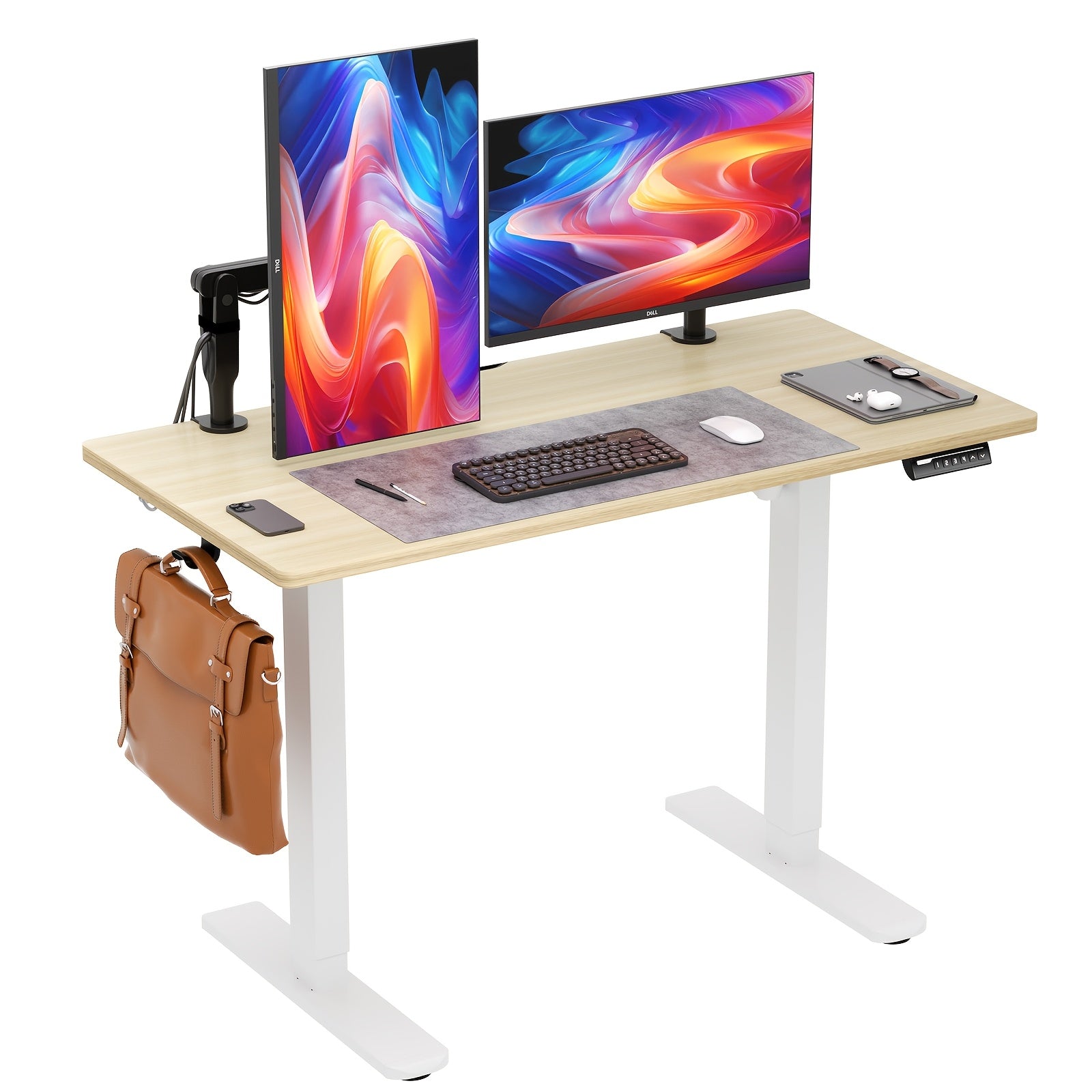 UP TO 40% OFF 63\u002F55\u002F48 Inch Adjustable Height Electric Lift Desk, Ergonomically Designed Office Desk, Gaming Desk, Suitable For Home Offices, Cafes, Restaurants, Electric Standing Table, Easter Gift