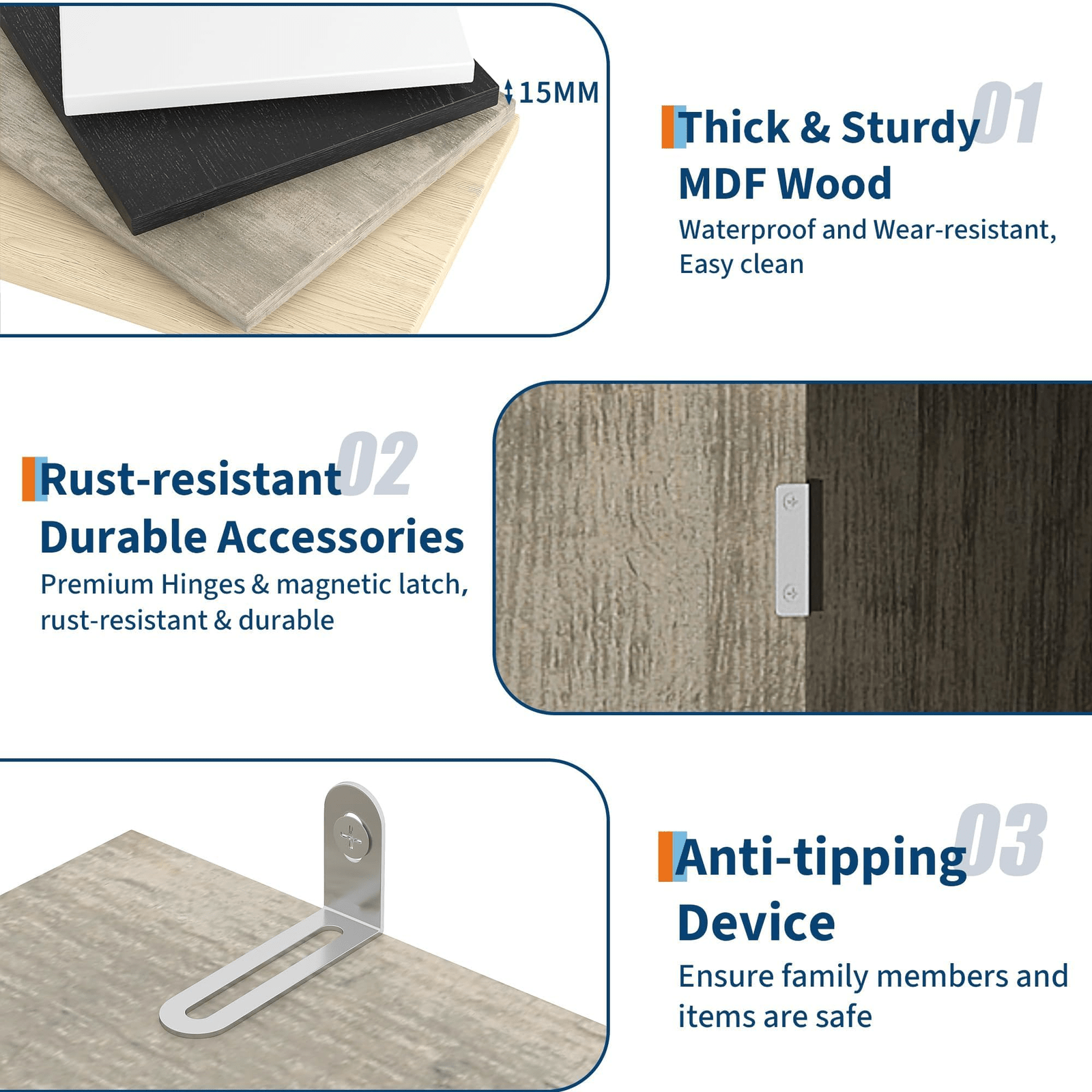 High-Quality Storage Cabinet Grey 31. 5\